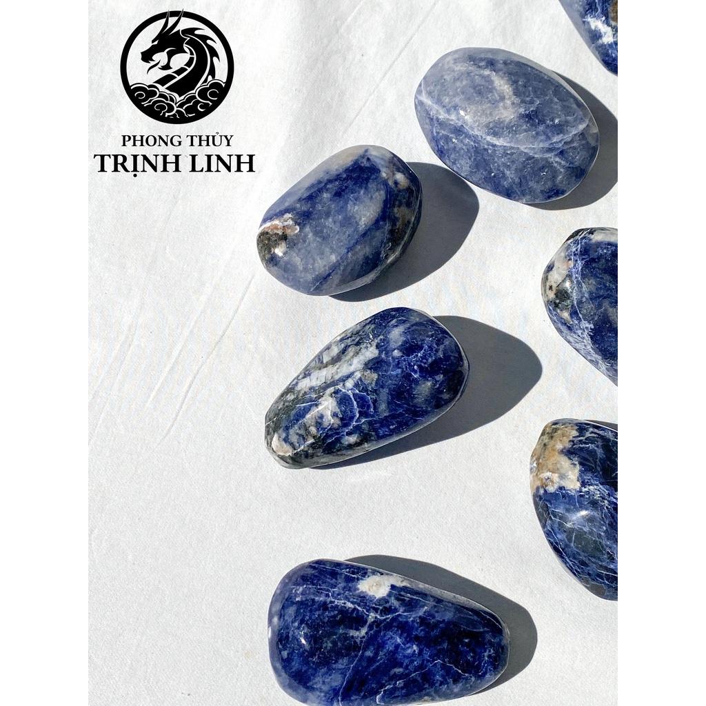 VIÊN ĐÁ BÌNH AN SODALITE LỚN DÙNG TRONG THANH TẨY, THIỀN, YOGA, PHONG THỦY