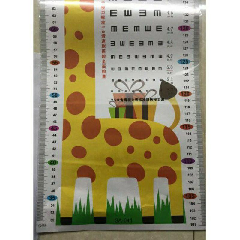 Decal đo chiều cao dán tường cho bé