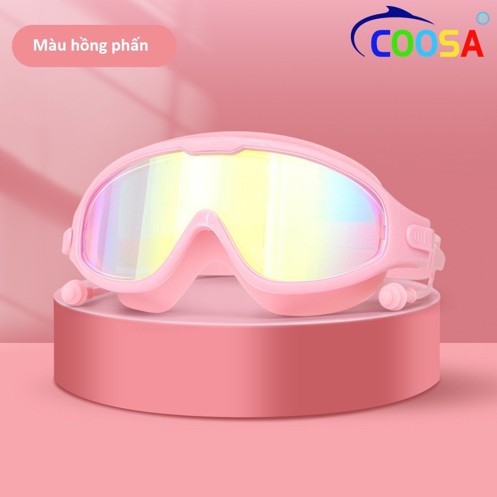 Kính bơi người lớn Coosa 820 thiết kế Panorama, không gọng, chống sương, chống tia UV bền đẹp