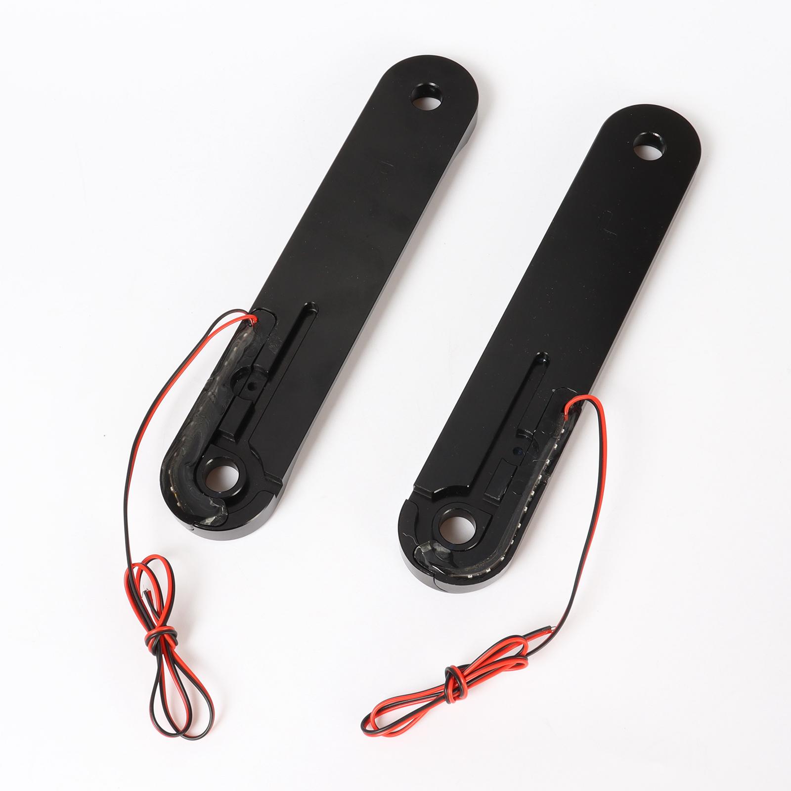 One Pair Motorcycle Front LED Flush Fork Turn Signals Brackets for Harley Touring 1998-Up, Electra Glide 1997-2013, Tri Glide 1997-2013