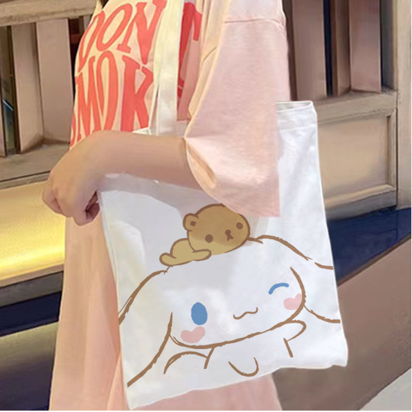 Túi tote nữ xinh đi học cute vải canvas trơn đeo vai đáng yêu cỡ lớn vừa sách vở giá rẻ thời trang học sinh dễ thương