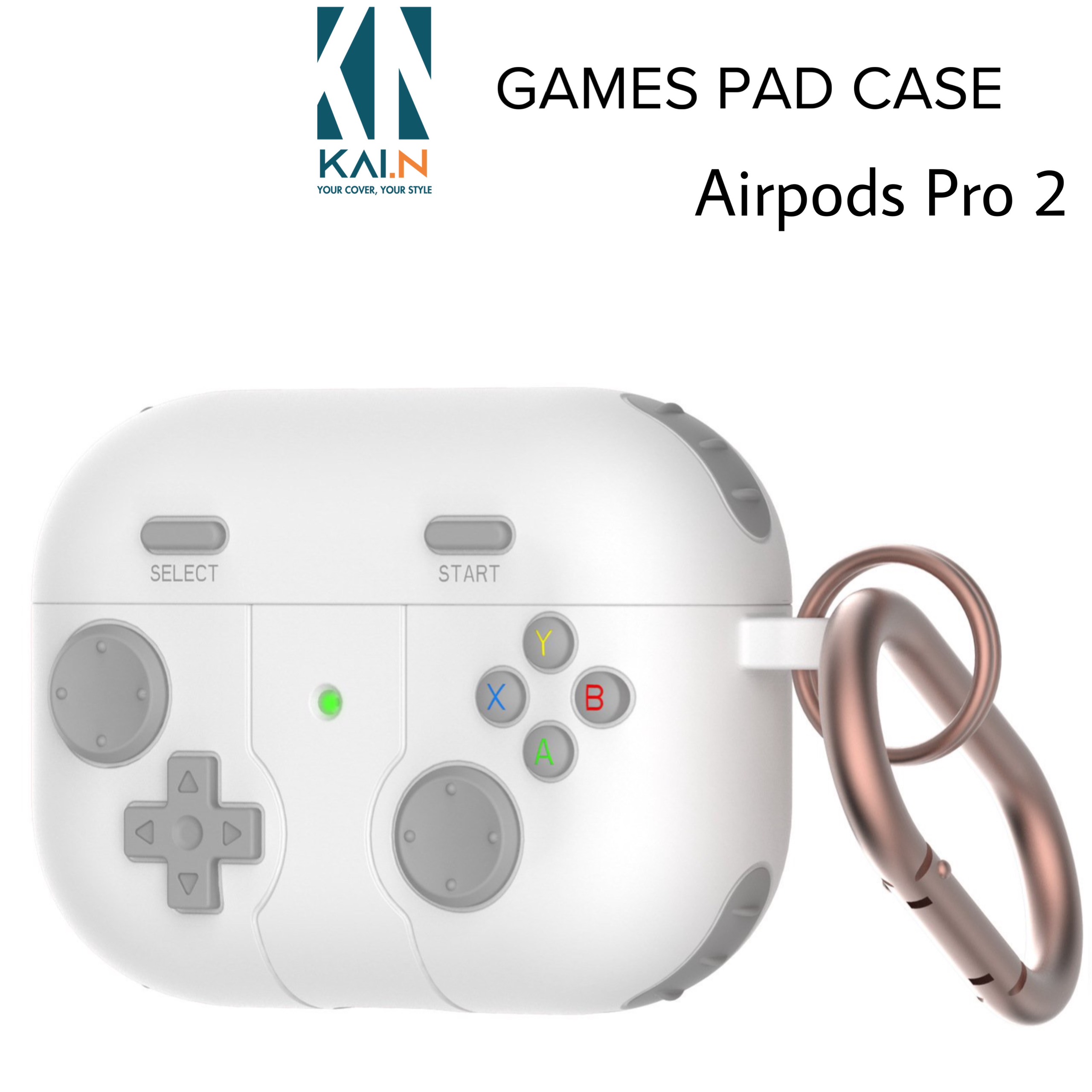 Case Kai.N Game Pad Dành Cho Tai Nghe Airpods Pro 2_ Hàng Chính Hãng