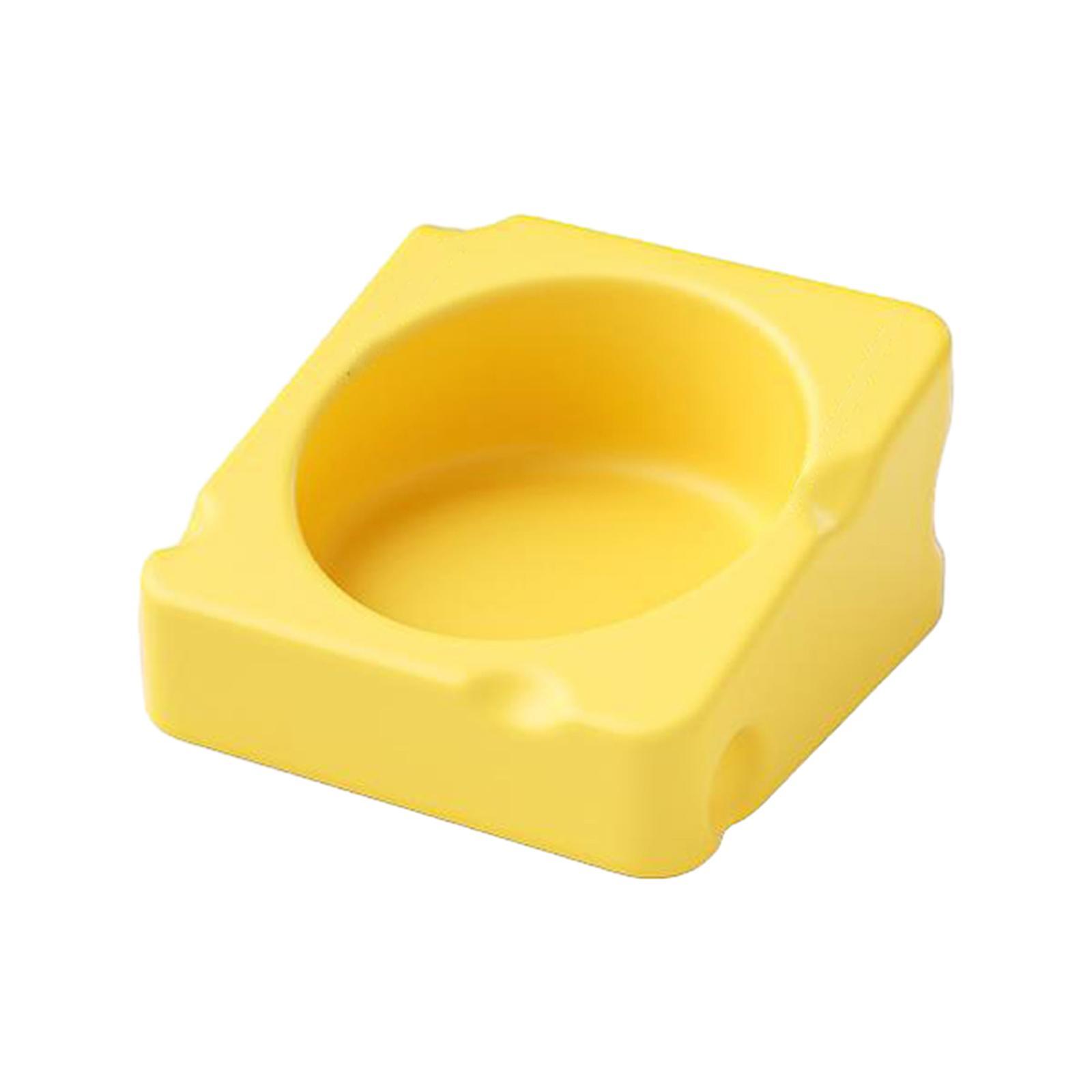 Portable Hamster Food Bowl Stable Durable Ceramic Feeding Bowl for Chinchilla Gerbil Small Animals