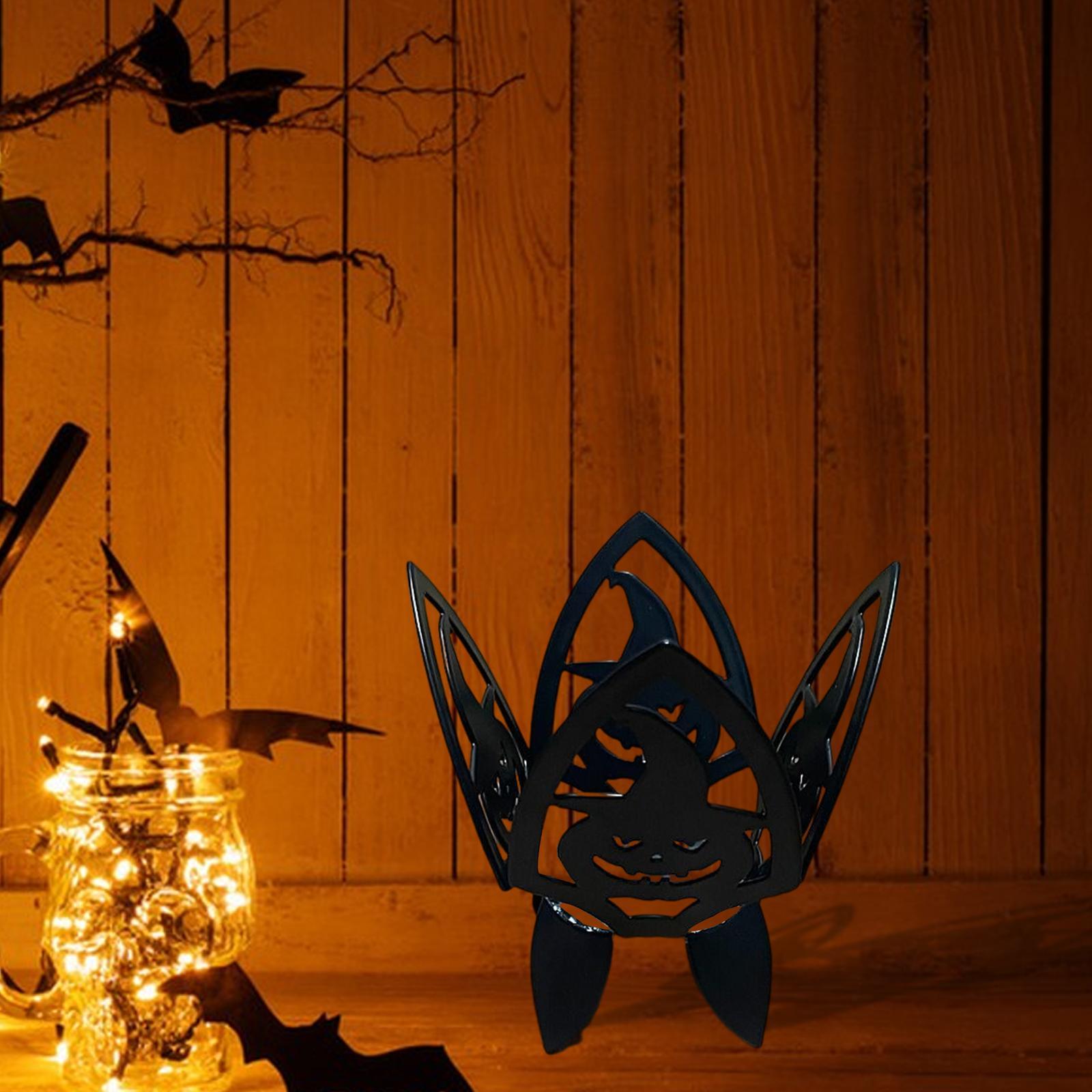 Halloween Candle Holder Tea Light Candle Holder Decorative for Photo Props