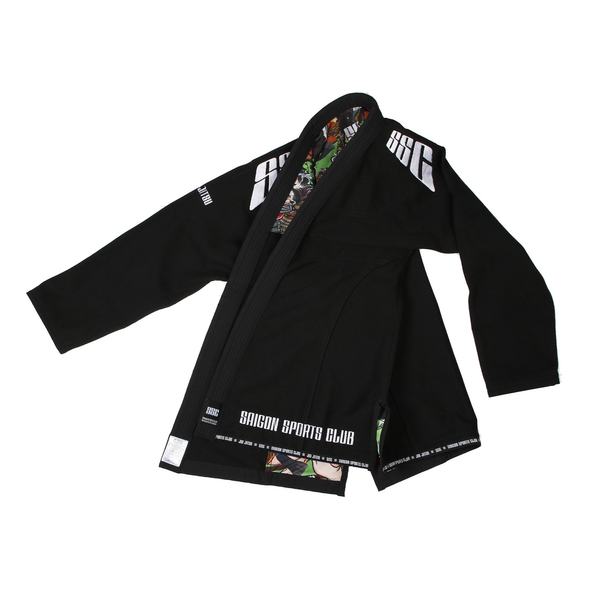 Premium Gi Đen SSC Jiu Jutsu/MMA - SP000294 - Hàng nhập khẩu, Logo SSC