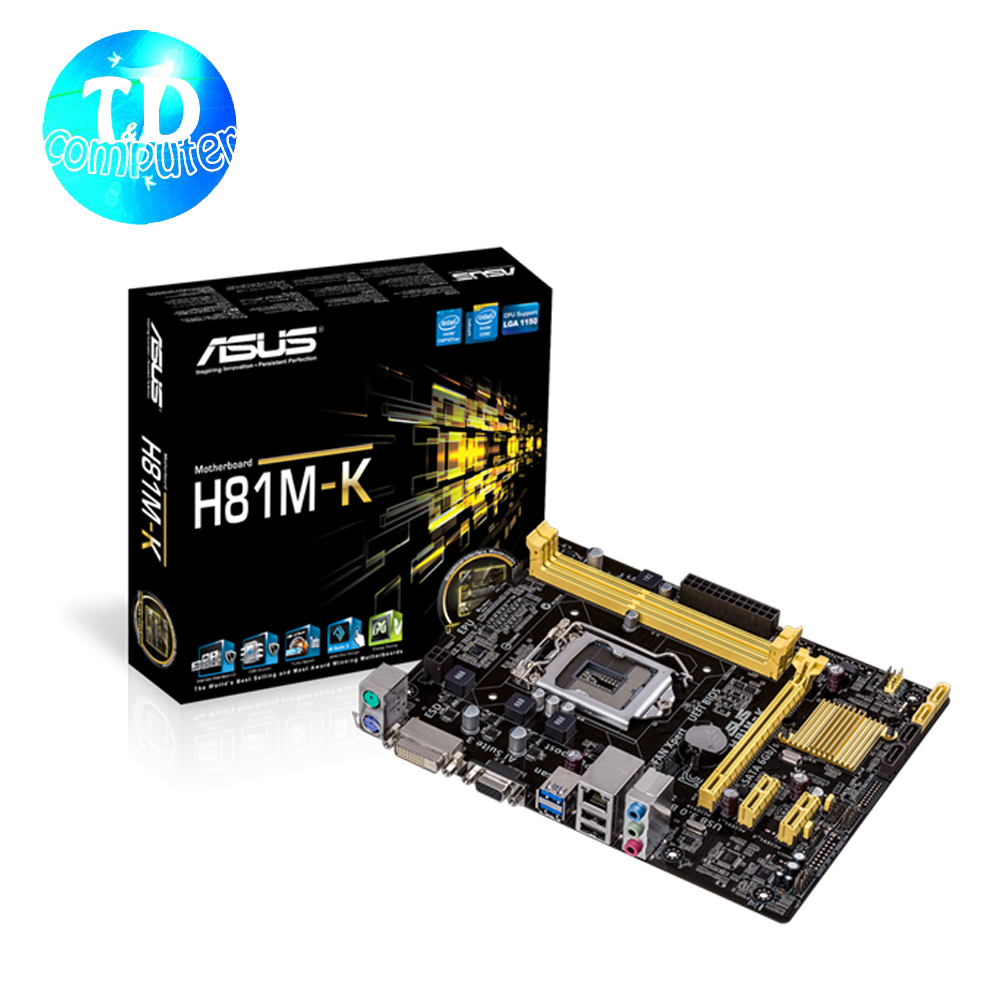 Mainboard Asus H81M K (Socket 1150, DVI+VGA, DDR3) - Hàng chính hãng Viết Sơn phân phối