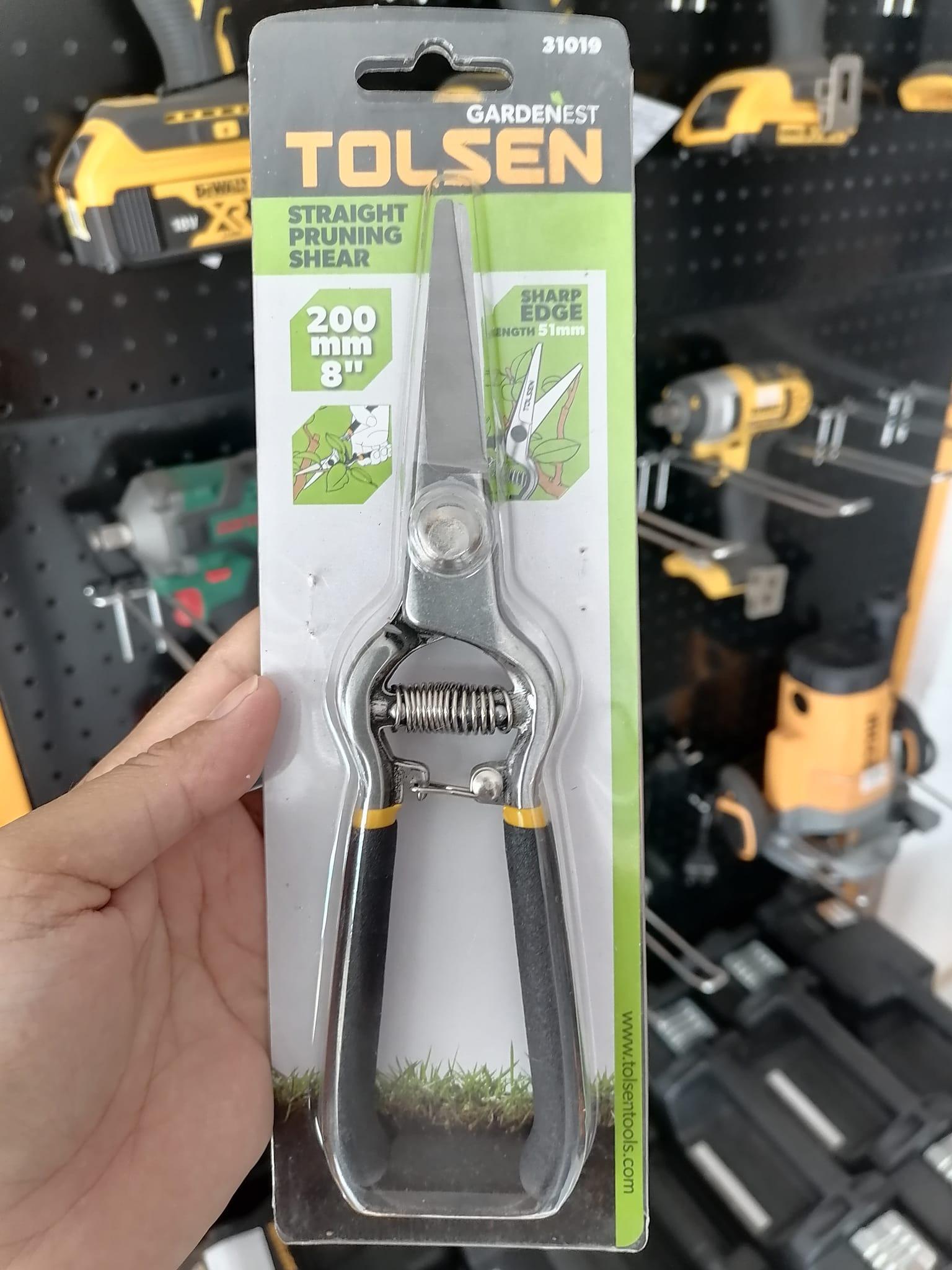 KÉO CẮT CÀNH CÁN NHUNG 200mm TOLSEN 31019 - HÀNG CHÍNH HÃNG