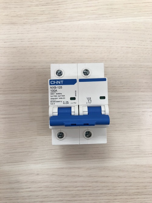 CB đóng ngắt, aptomat Chint 100A 2P 230V/400V