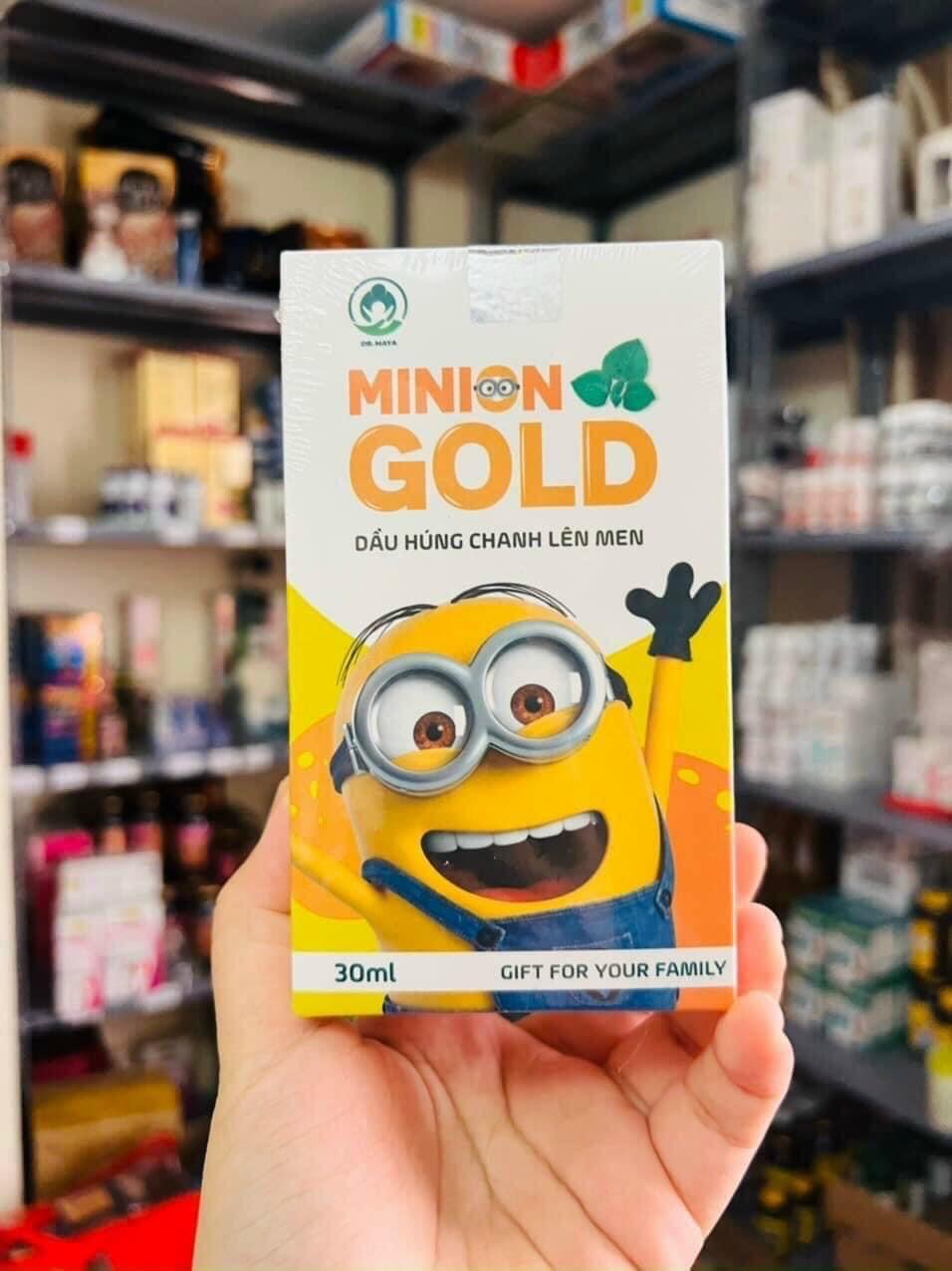 Dầu Húng Chanh Minion Gold 30ml Cho Bé