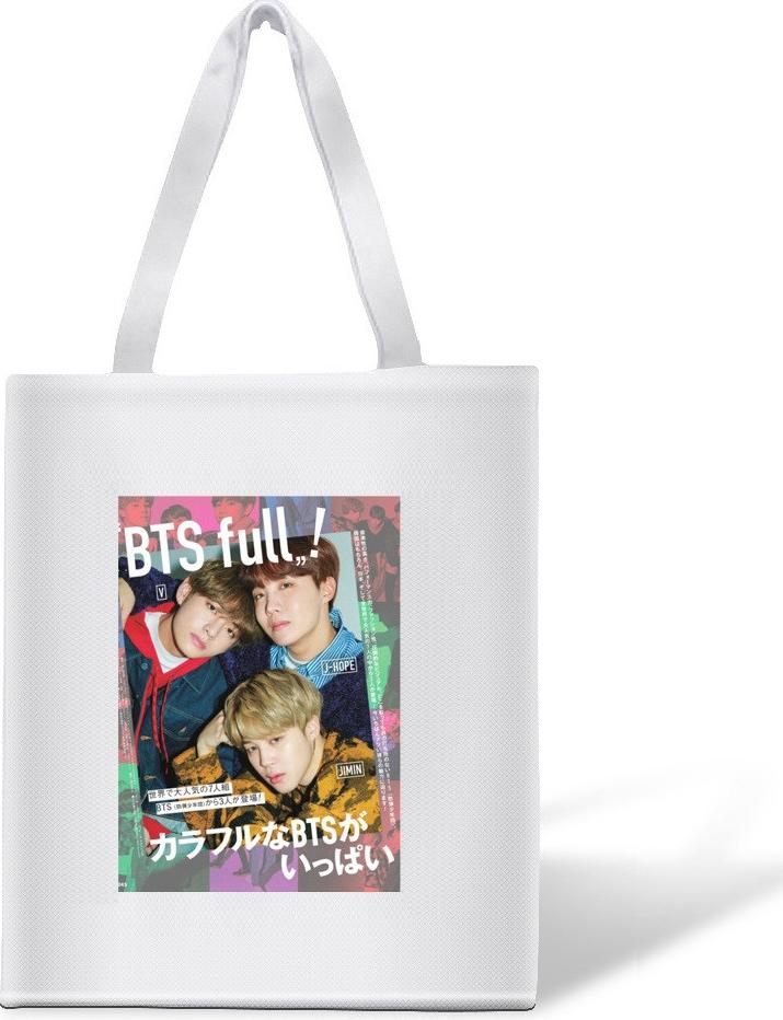 Túi tote BTS full in hình JIMIN JHOPE V Size 30*35 cm