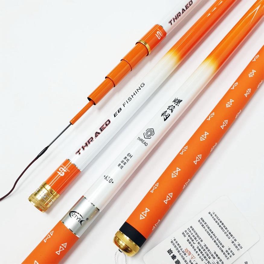 Cần câu tay cao cấp Bạch Kinh Thiên 6H 8H 10H siêu nhẹ carbon 8 lớp câu cá lớn săn hàng -