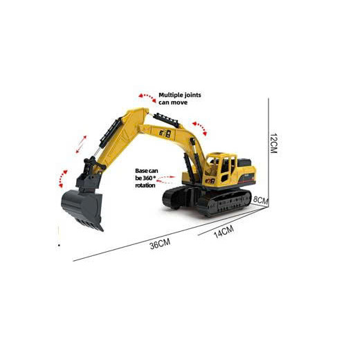 Đồ chơi xe máy xúc mô hình chạy đà 9010ZE Mô hình xe quán tính cho bé trai, 1 xe