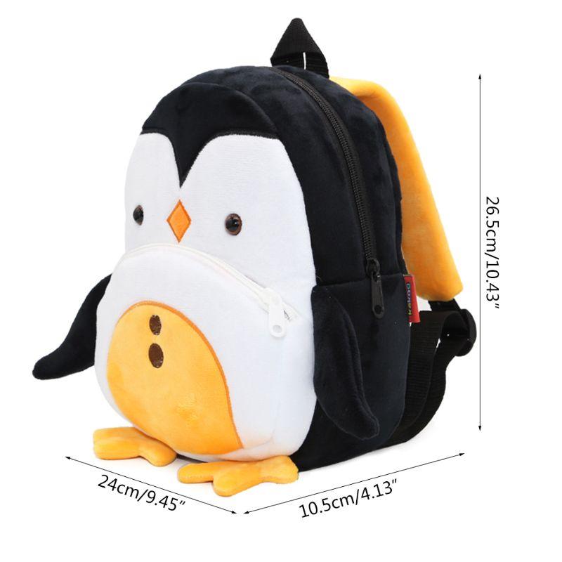 Dễ Thương Chim Cánh Cụt Cho Bé Ba Lô Mềm Sang Trọng Trẻ Em Schoolbag Ăn Đồ Chơi Túi 4XFF