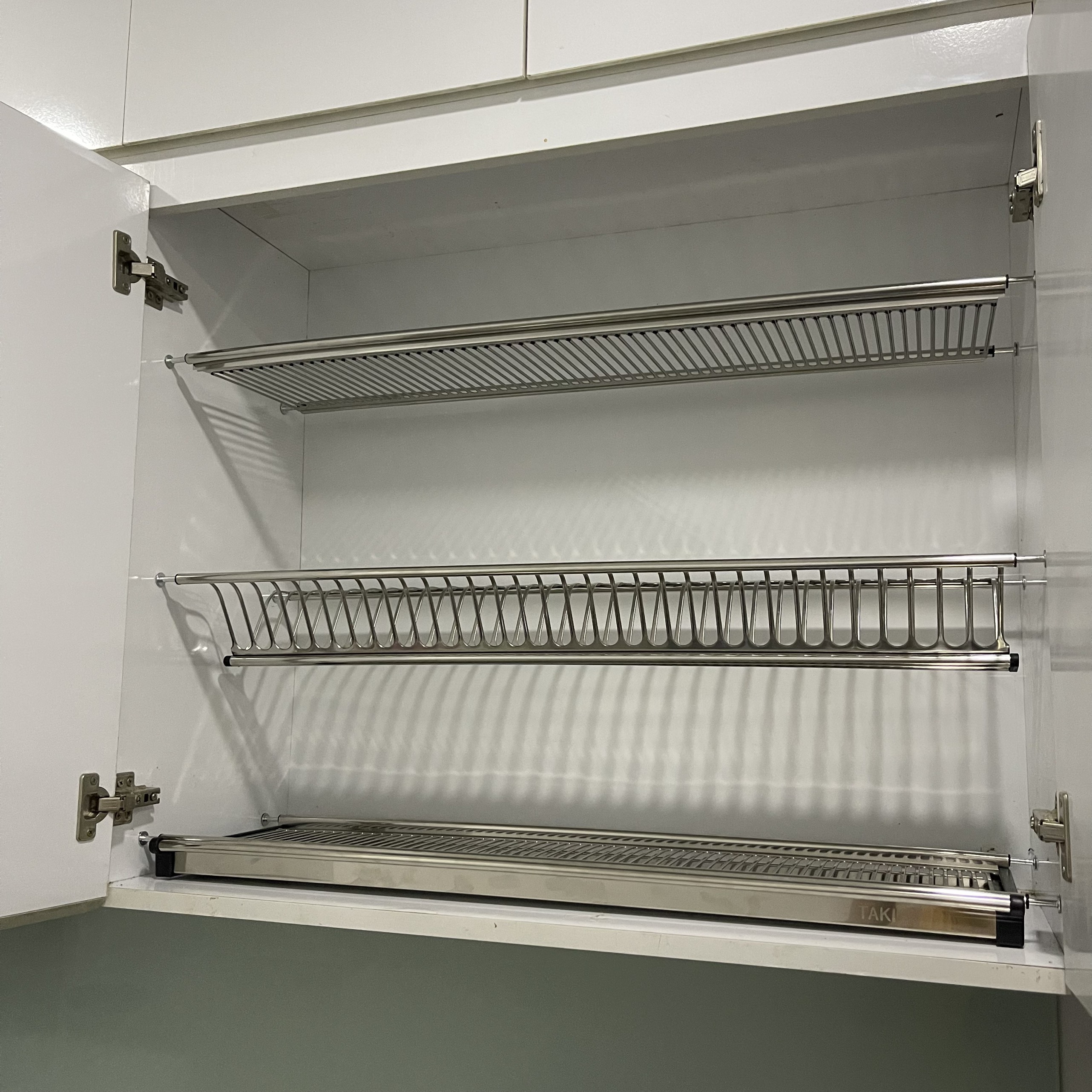 Giá Bát Cố Định, Kệ Chén Cố Định Chữ V Tủ Bếp Trên INOX 304 - Bảo Hành Vĩnh Viễn - Có Thợ Lắp Đặt