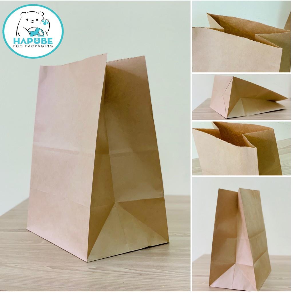 100 túi giấy kraft Nhật có quai K2033 21,5x15x31cm