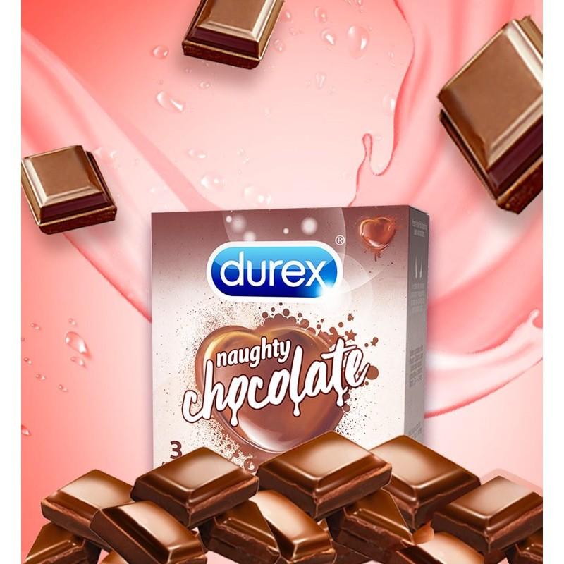 Bao cao su hương dâu tây Durex Sensual Strawberry (3 cái/hộp). Hàng DKSH Việt Nam.