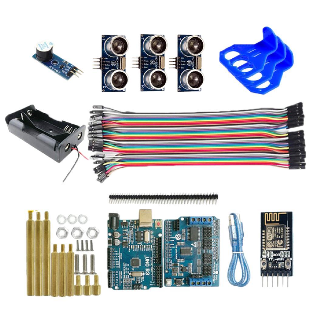 R3 Project Super Starter Kit R3 Board, WIFI module, Motor Driver Sheild, Ultrasonic Sensor for