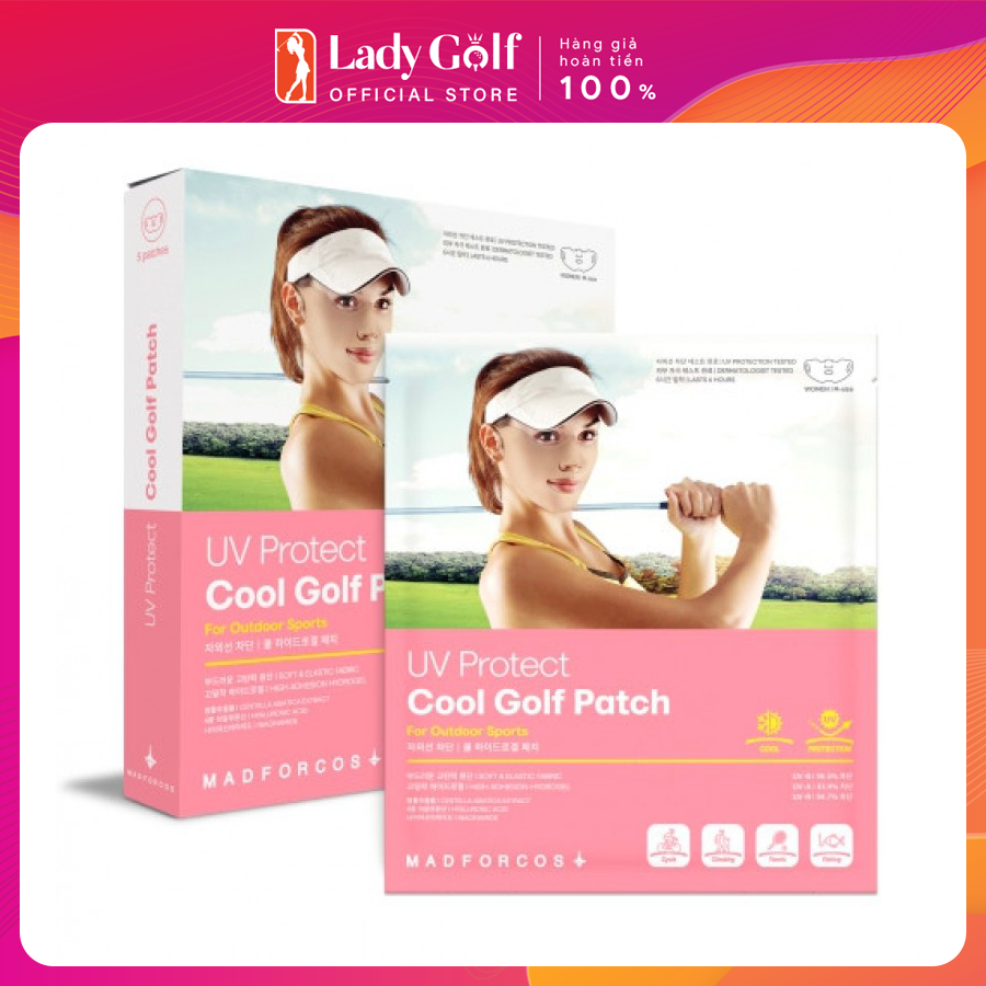Mặt nạ golf nữ chống nắng, ngăn chặn tia UV GOLF PATCH - Hàn Quốc - Hộp 5 miếng
