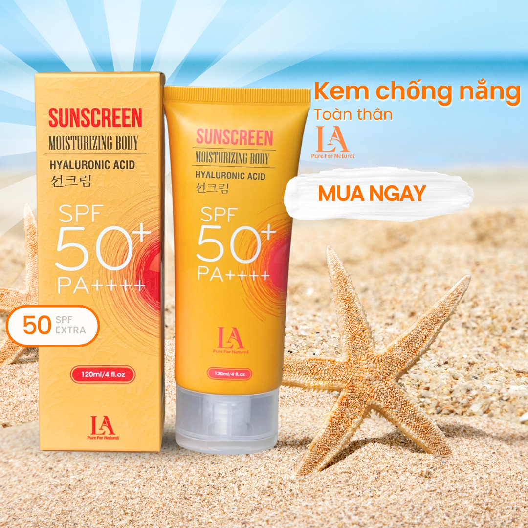 KEM CHỐNG NẮNG DƯỠNG ẨM MOISTURIZING BODY SUNSCREEN SPF50+ PA++++