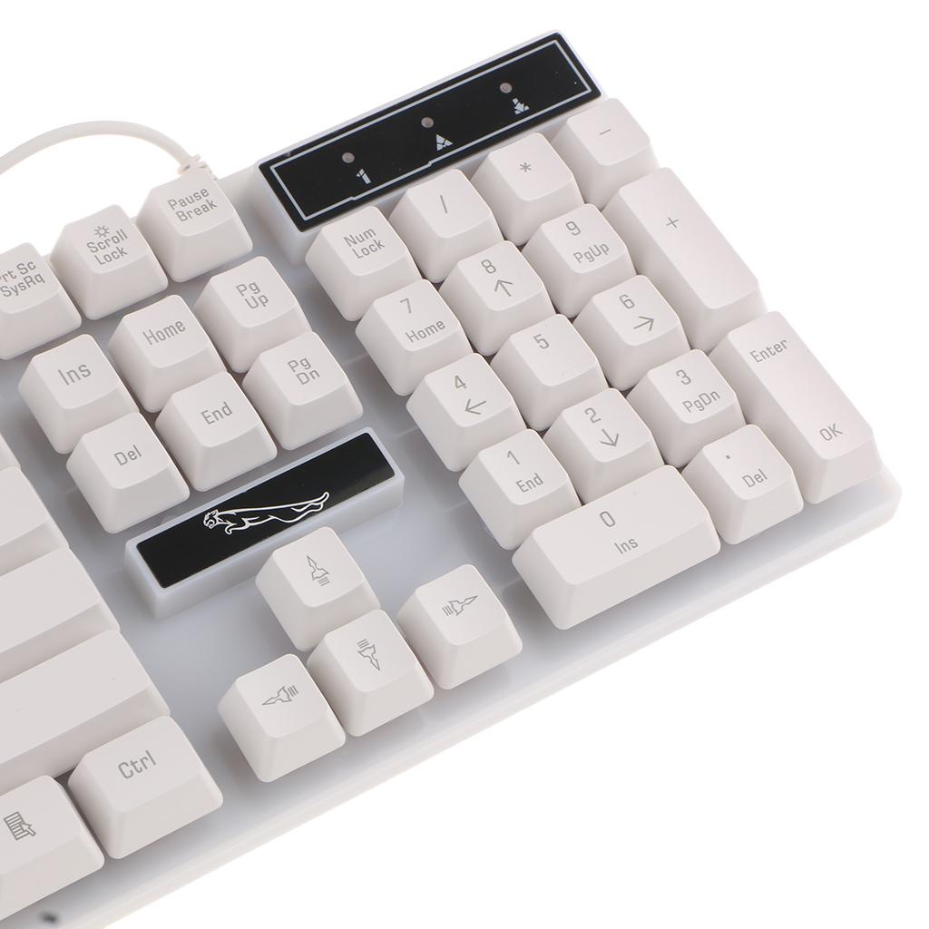 Mechanical Keyboard And Wired Mouse for Typing&Gaming For Computer White