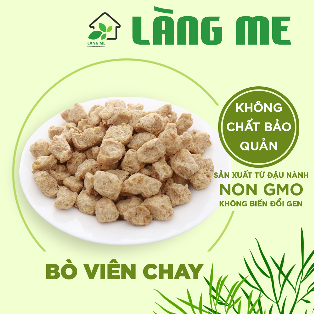 Bò Viên Chay Loại Ngon  ( Thùng 10 kg ) , Thực Phẩm Chay Ngon Thành Phần Tự Nhiên Không Chất Bảo Quản Không Biến Đổi Gen Sườn Non Chay Làng Me