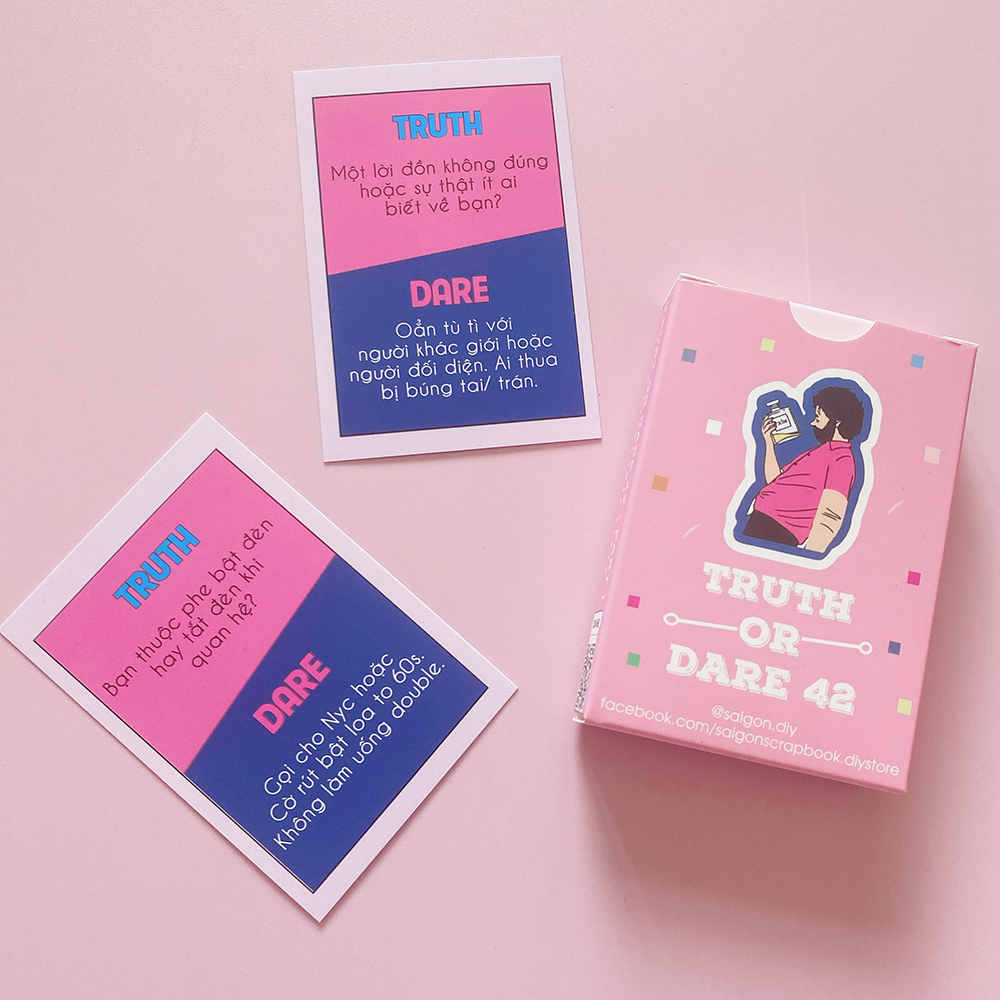 Bộ Bài Drinking Game Truth Or Dare 42 Lá Hot Trend Uống Rượu Bia Đi Nhậu Thử Thách Hay Khuấy Động Tụ Tập Bạn Bè