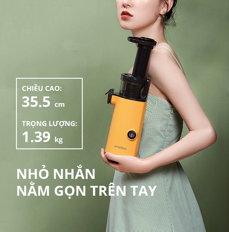 Máy ép chậm rau củ quả đa năng Mini SnapBee SK-202VN - Hàng Chính Hãng  - Thương Hiệu Mỹ