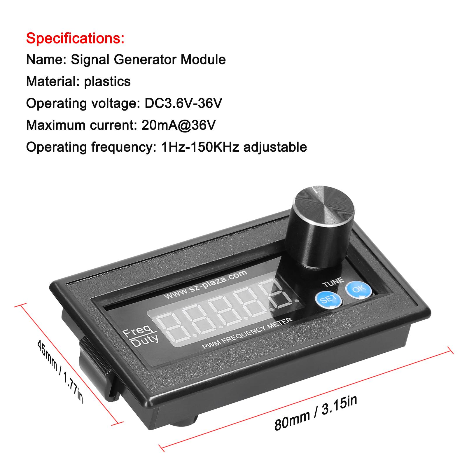 Wide Voltage Signal Generator 1Hz-150KHz Pulse Frequency 0-100% Duty Cycle Adjustable Module PWM DUTY Variable Signal Generator