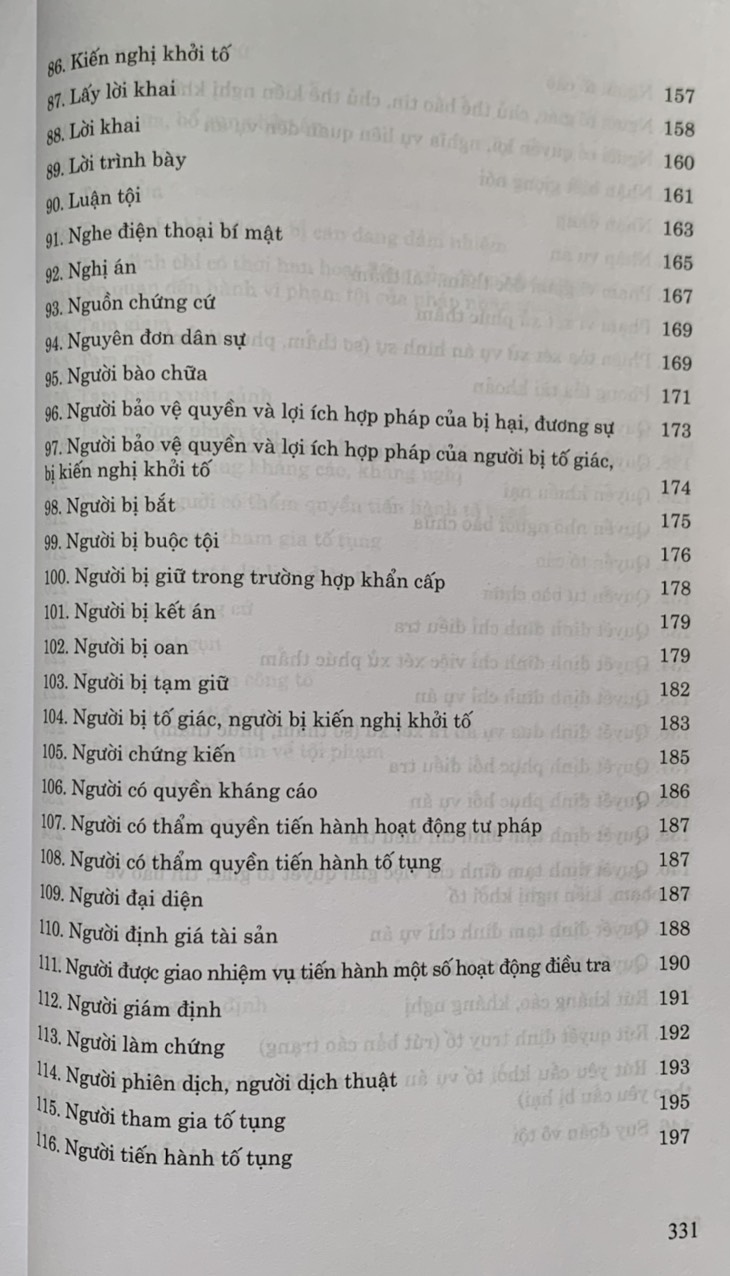 Thuật ngữ pháp lý tố tụng hình sự