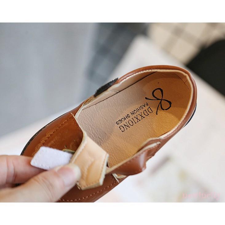 Giày da PU đế mềm phong cách Hàn Quốc dành cho bé gái