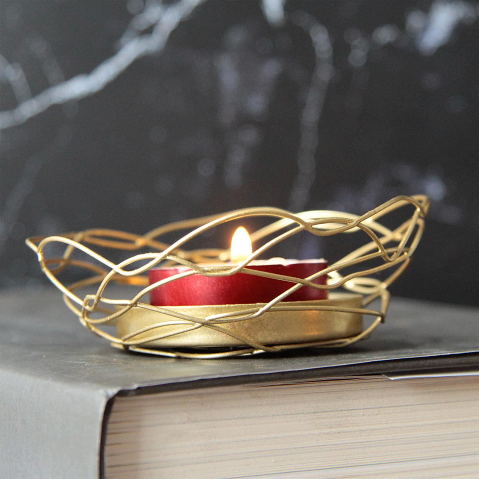 Iron Candle Holder Stand Vintage Style Candlelight Accessories Wedding