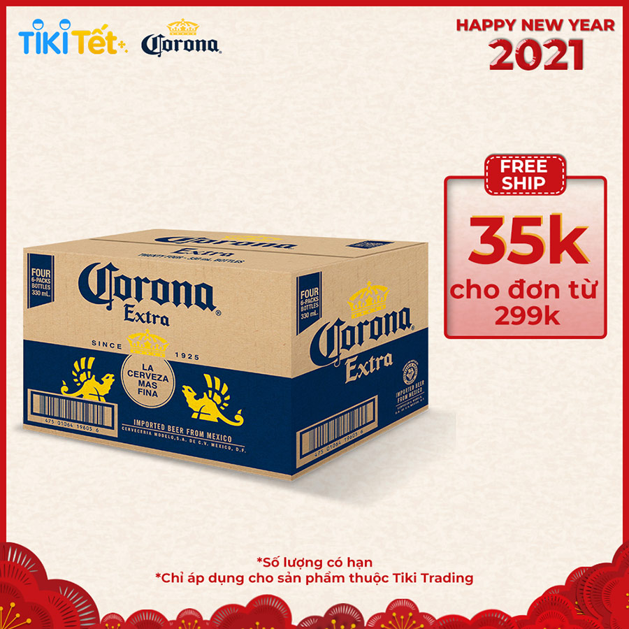Bia Corona 355ml thùng 24 chai