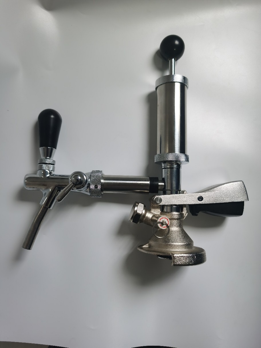 Vòi Rót Kèm Bơm Tăng Áp Gắn Keg Mini Type A - Inox 304 cao cấp