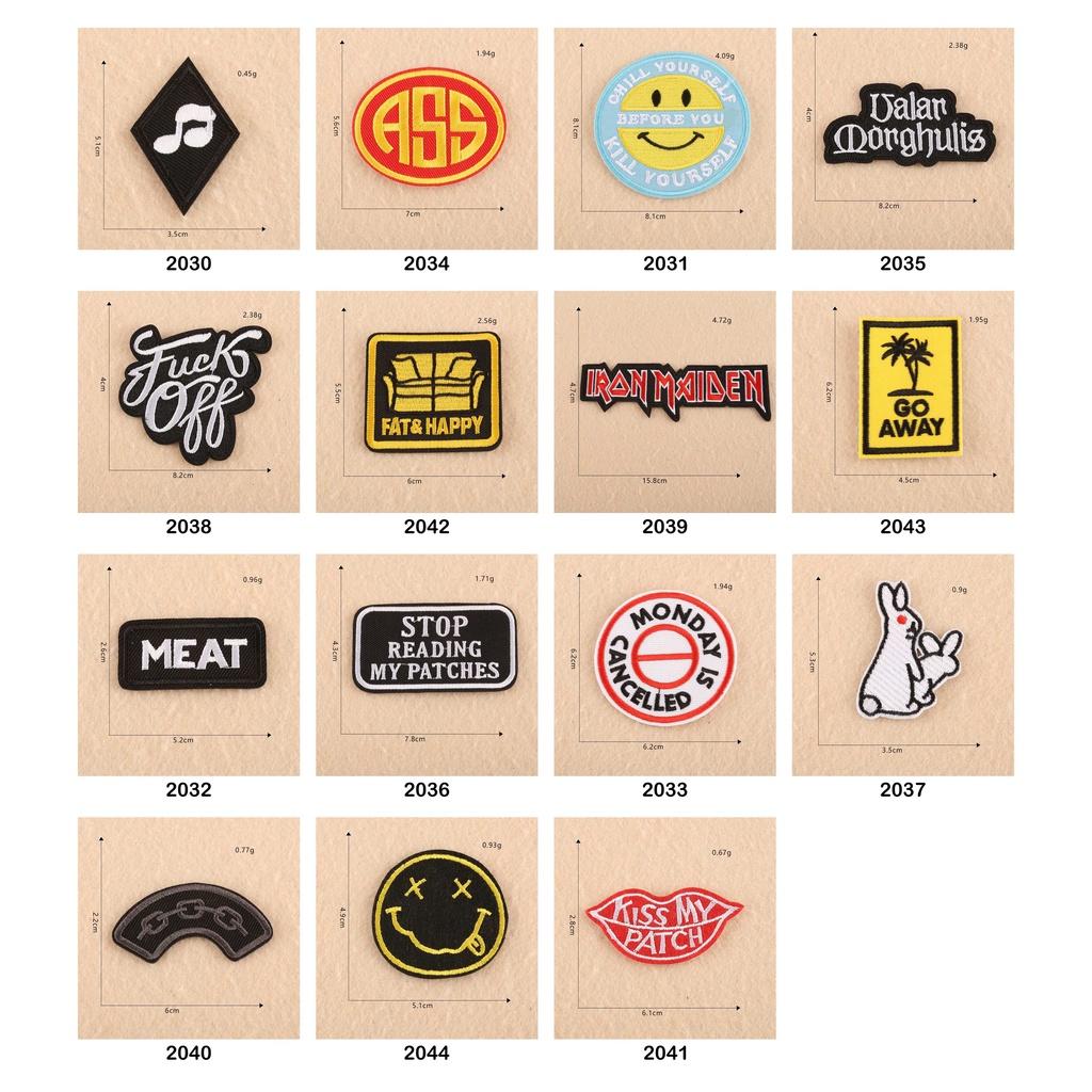 Sticker, Logo Patch Ủi Quần Áo ủi mang Người trưởng thành, Street Style