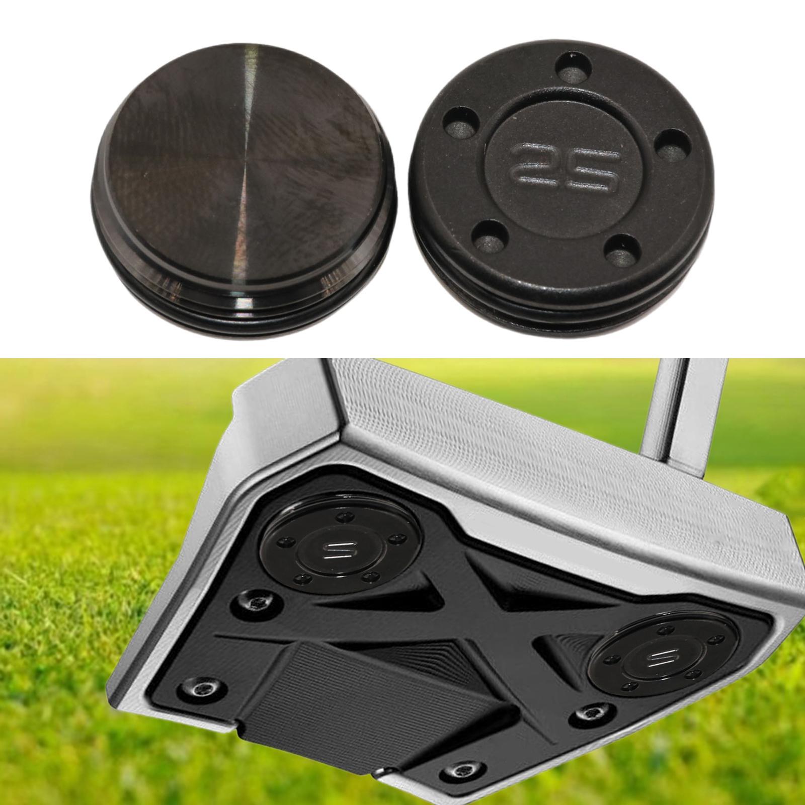 2Pcs Golf Custom Putter Weights Sturdy Accessories Black