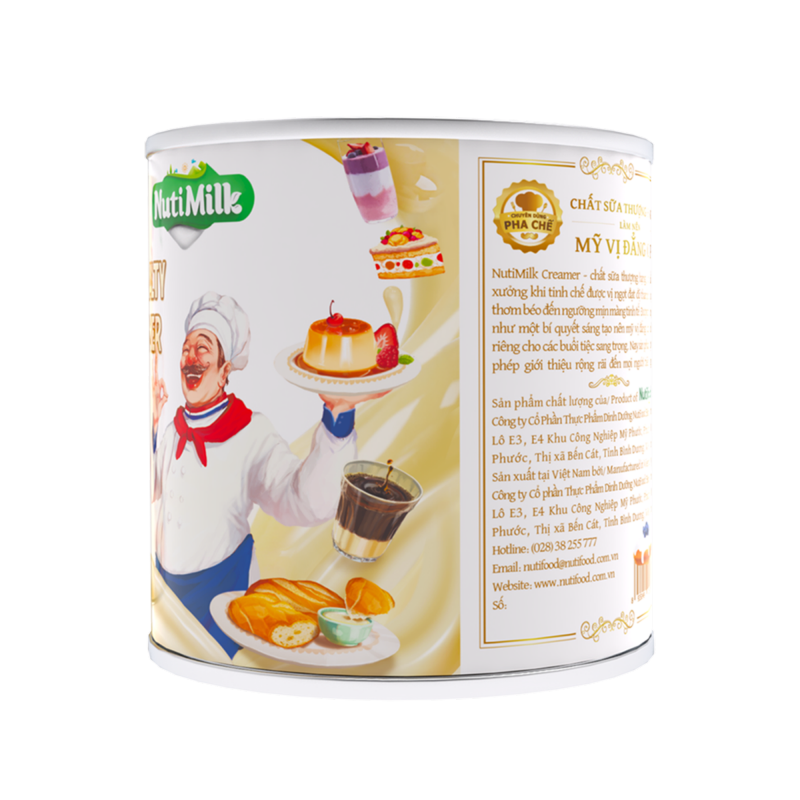 Creamer đặc Sữa pha chế có đường Nuti Lon 380g SDD02Ti NUTIFOOD