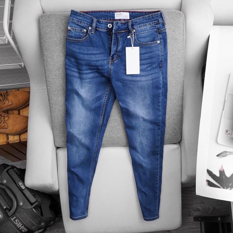Quần jean VNXK ống ôm hàng xuất dư- jean co giãn