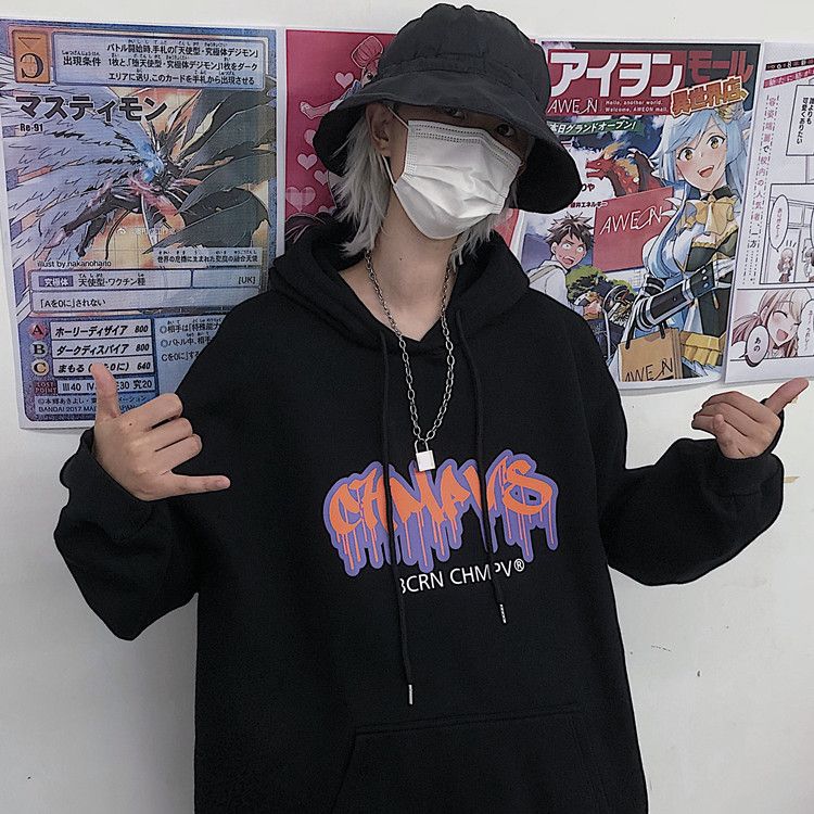 Áo hoodie nỉ bông form rộng phong cách Unisex HD04