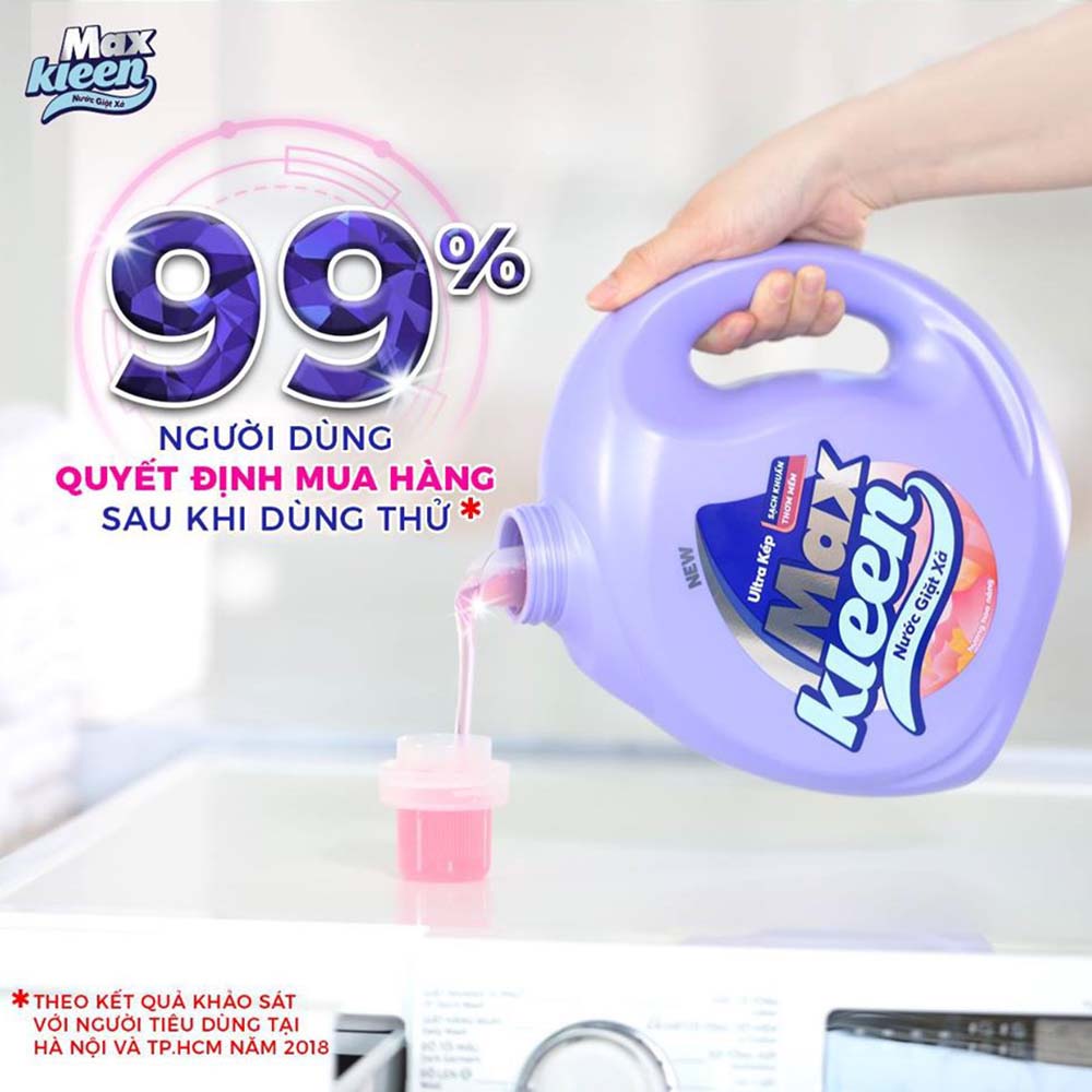 Combo Túi Nước Lau Sàn 3.6kg Ban Mai Thanh Mát + Túi Nước Giặt Xả MaxKleen 3.6kg Thiên Nhiên