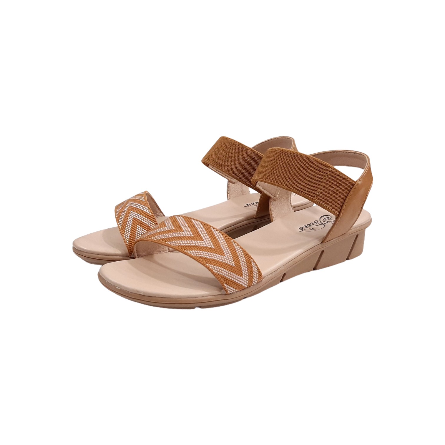 Sandal nữ Quai Đơn, Sandal nữ quai chun, Sandal đế bằng DTW009788NAU