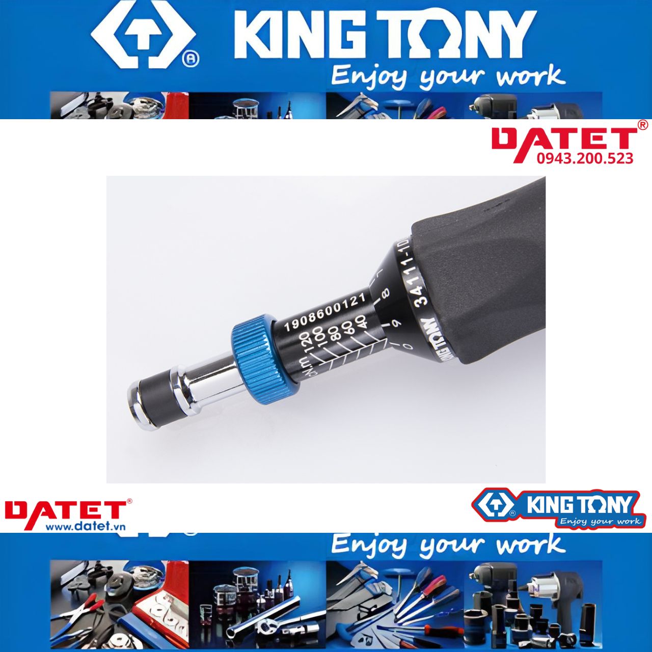 Tua vít lực 1/4&quot; Kingtony 34111-1EG (Bảo hành 12 tháng)