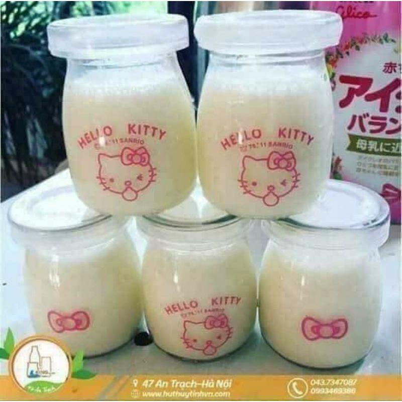 Hộp 12 Hũ Thuỷ Tinh Đựng sữa chua khổng Lồ 200 Ml