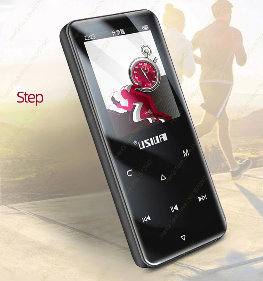 Máy Nghe Nhạc RUIZU D19 MP3 Music Player Bluetooth 4.0 Lossless MP3 Player 16GB Portable Audio Walkman With FM Radio EBook Recording Pedometer MP3 Audio Player - Hàng Chính Hãng