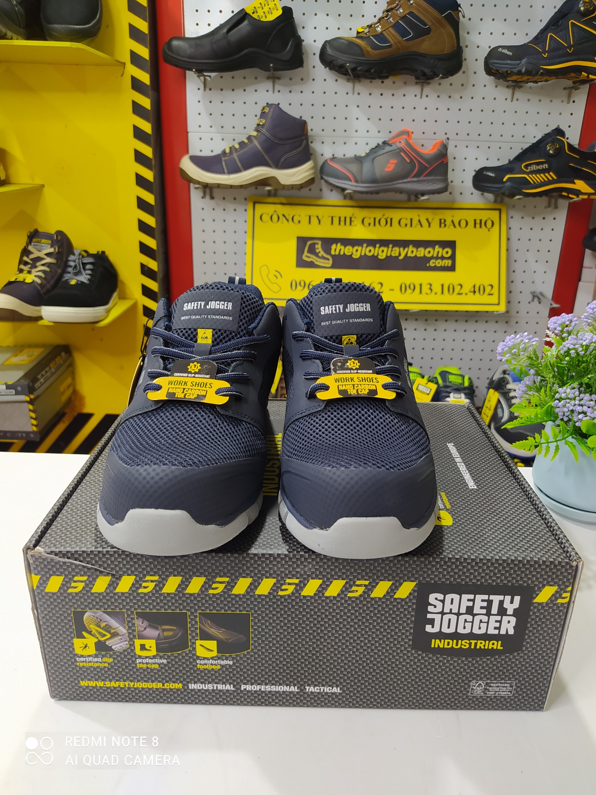 [Hàng Chính Hãng] Giày Bảo Hộ Safety Jogger Ligero, Da Chất Lượng Cao, Đế Chống Trượt, Chống Tĩnh Điện, Chống Sốc