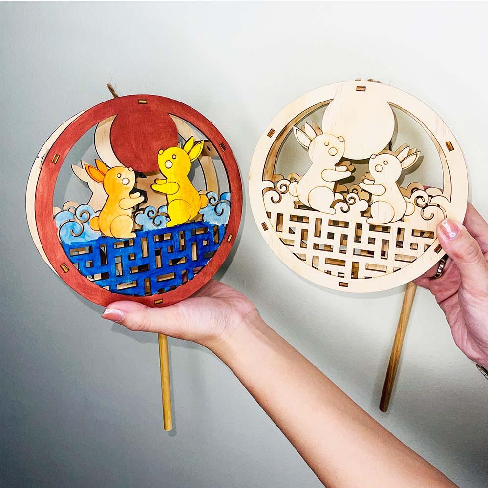 Lồng Đèn Sáng Tạo - Thỏ Ngọc Vui Trăng - Giftbrand GB03