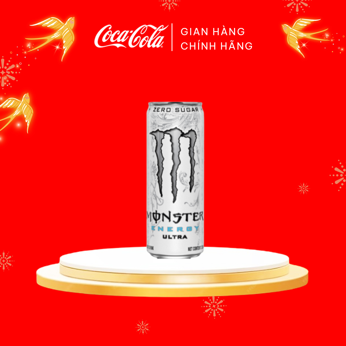 Thùng 24 lon Nước Tăng Lực Monster Energy Ultra 355ml/lon