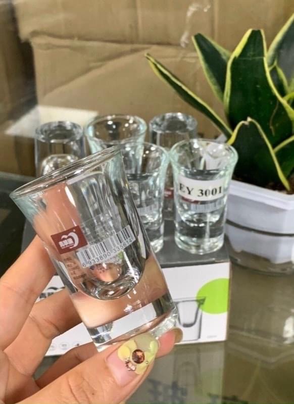 Bộ 6 ly thủy tinh đế dày cao cấp