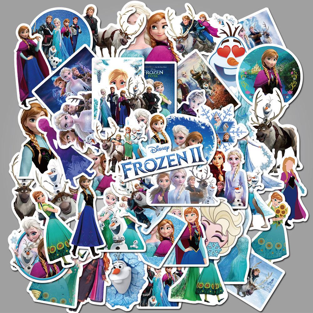 Elsa, Frozen Stickers set 60 ảnh có ép lụa