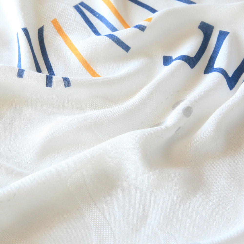 Chăn đũi cho bé từ sơ sinh đến tiểu học chất liệu sợi tre thiên nhiên và sợi Cotton, loại siêu mềm mịn, KT: 110x110cm, Bamboo Home - hàng chính hãng BBH09