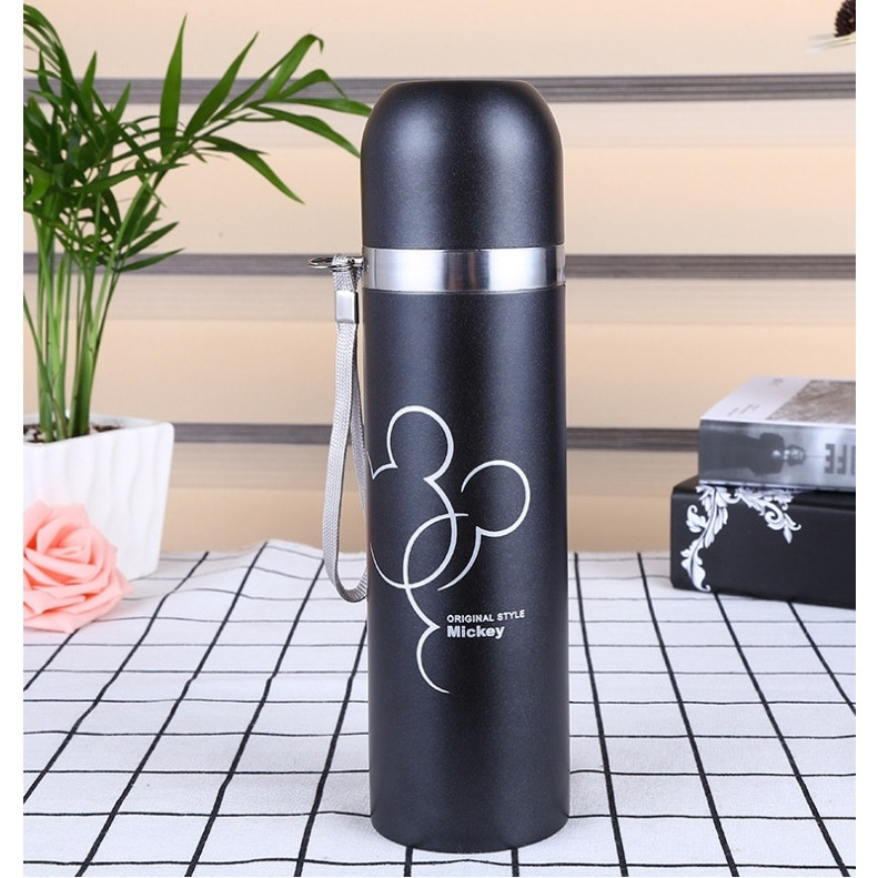 Bình giữ nhiệt lõi inox cao cấp Mickey 500 ml_BN11